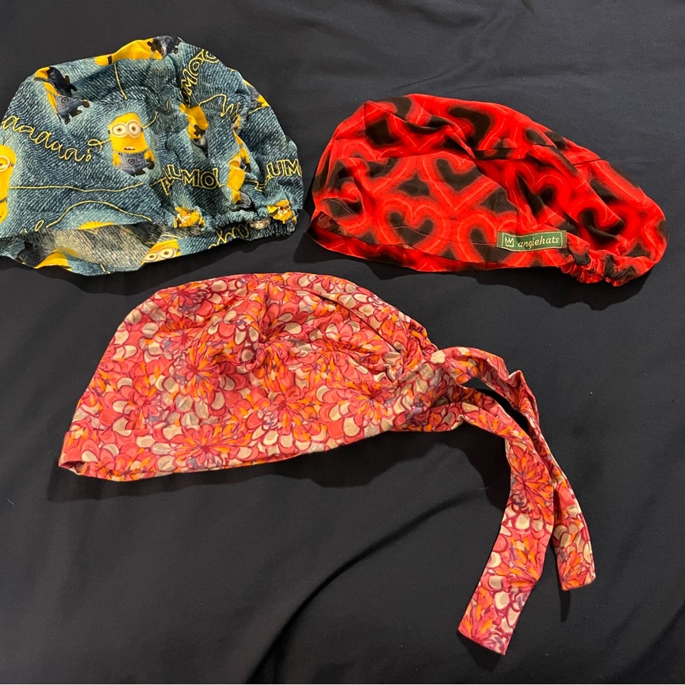 Fun scrub hats